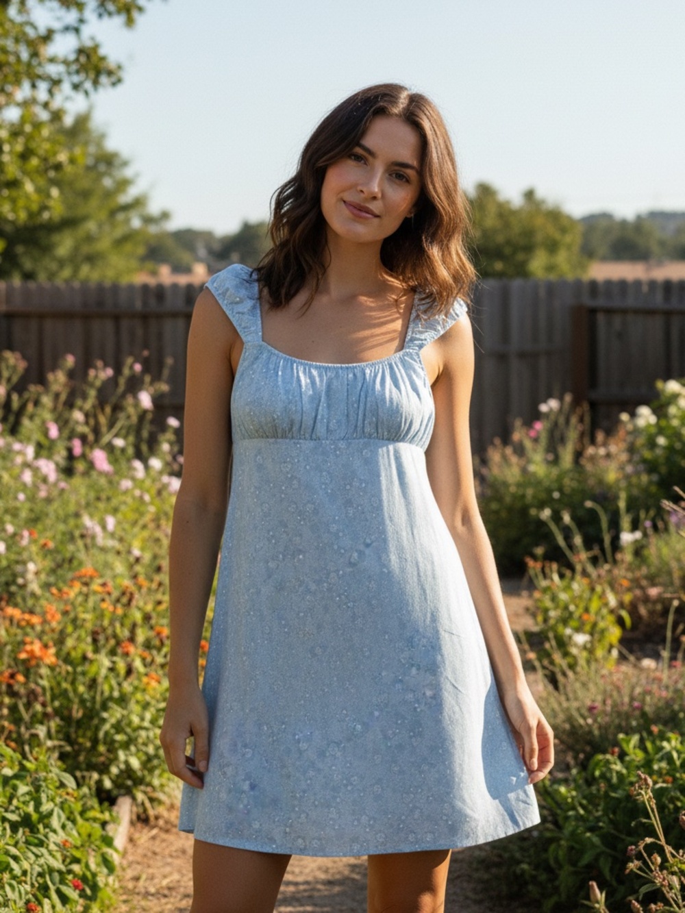 NWT So blue floral mini dress  lg
